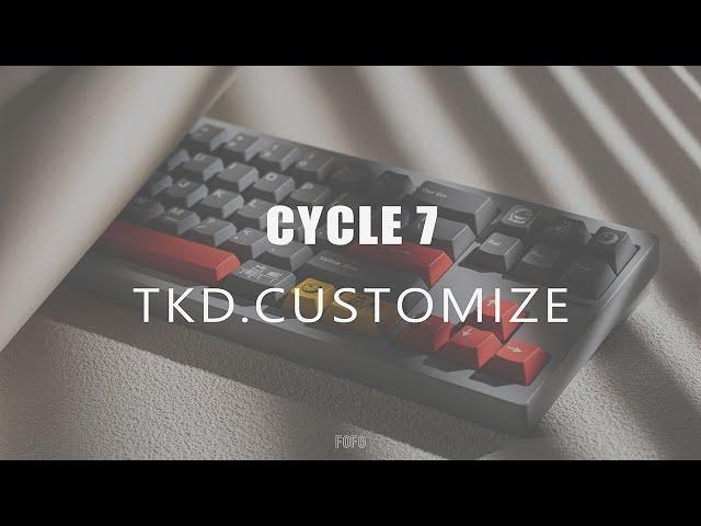 TKD Customize   Cycle7 Customized Keyboard Cotton Free HG Black Immersive Assembly