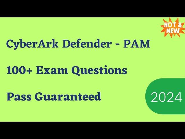 CyberArk Defender - PAM Exam Dumps & Questions 2024 - Sure Shot Pass