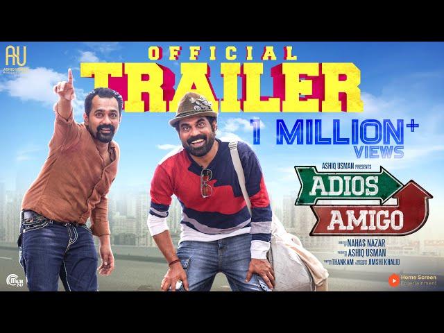 Adios Amigo - Official Trailer | Asif Ali, Suraj Venjaramoodu | Nahas Nazar | Ashiq Usman