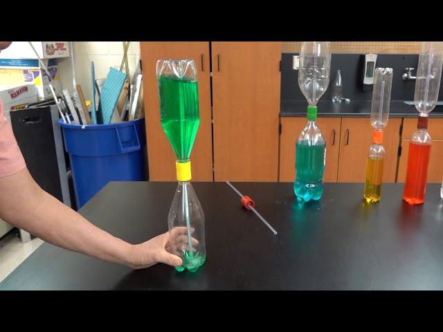 Water demonstrations part three--Fountain in a bottle // Homemade Science with Bruce Yeany