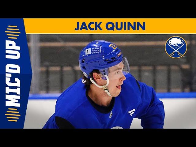 "Wipe The Snow Off, Gibby!" | Jack Quinn Mic'd Up At Buffalo Sabres Practice