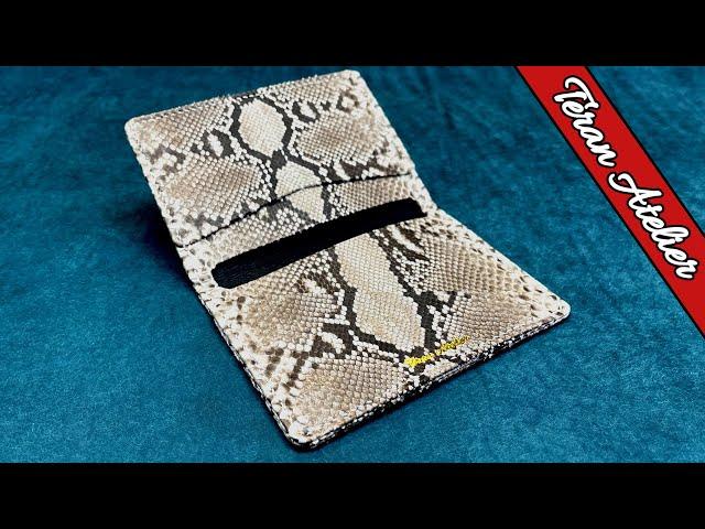 Making a PYTHON Leather Passport Holder (Free PDF Pattern)