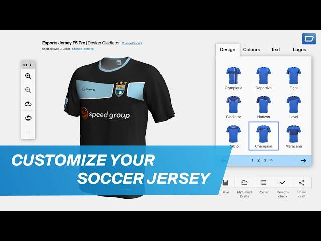 Football/Soccer Jersey Design: How to design your own football/soccer jersey with our configurator