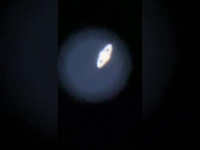 Live view of Saturn through my telescope #shorts #fyp