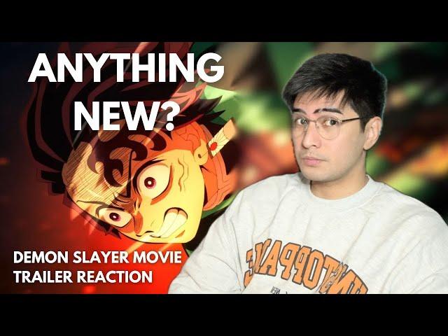 REACTION TO DEMON SLAYER INFINITY CASTLE MOVIE TRAILER