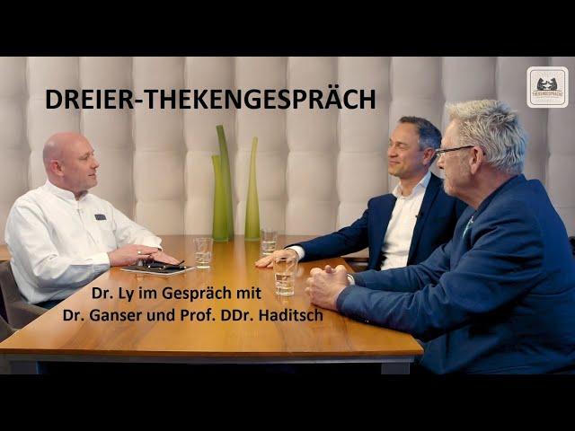 Dr. Thomas Ly lädt zum Dreier-Thekengespräch mit Dr  Daniele Ganser und Prof.  DDr  Martin Haditsch