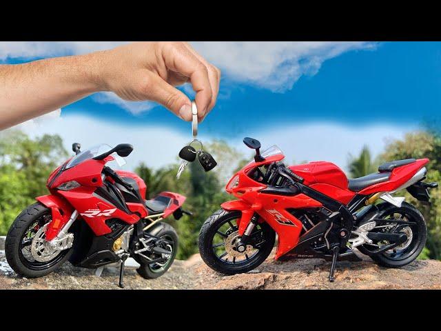 Unboxing Scale 1:12 Yamaha YZF R1 | BMW S1000 RR | Scale 1/12 Model | Die-Cast Collection ️