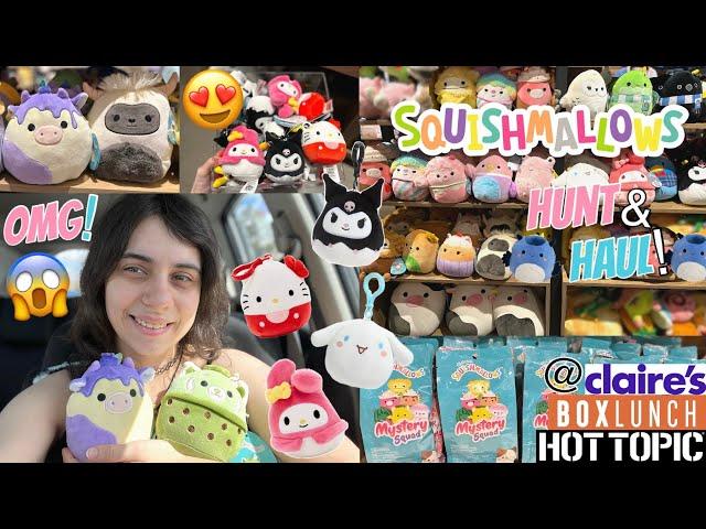 DREAMMALLONLY Squish Hunt @BoxLunch, HotTopic, & Claire’s! SANRIOCLIPS, NEWCows, & MORE +Haul!