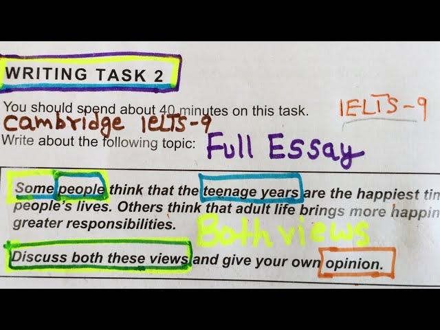 IELTS Writing Task-2 |Discuss Both Views | ielts-9 | TEST B