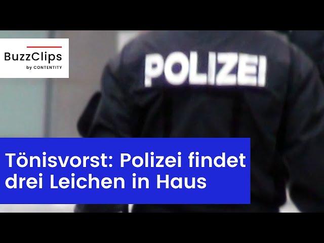 Tönisvorst: Polizei findet drei Leichen in Haus