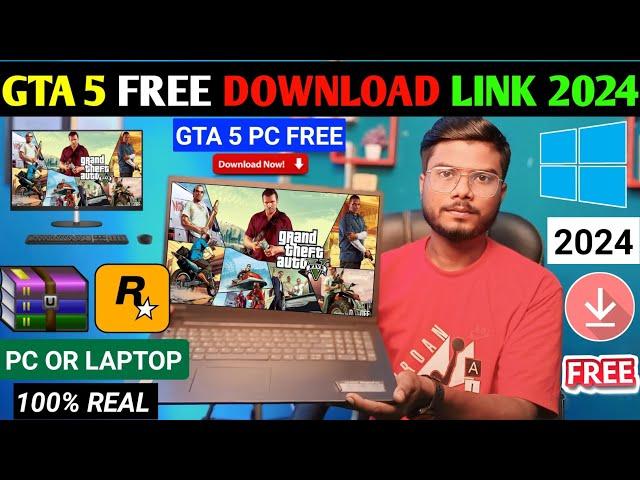 GTA 5 DOWNLOAD PC FREE 2024 | HOW TO DOWNLOAD AND INSTALL GTA 5 IN PC OR LAPTOP | GTA V PC DOWNLOAD