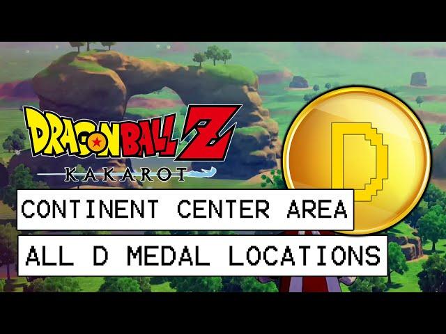 Dragon Ball Z Kakarot All D Medal Locations - Continent Center Area