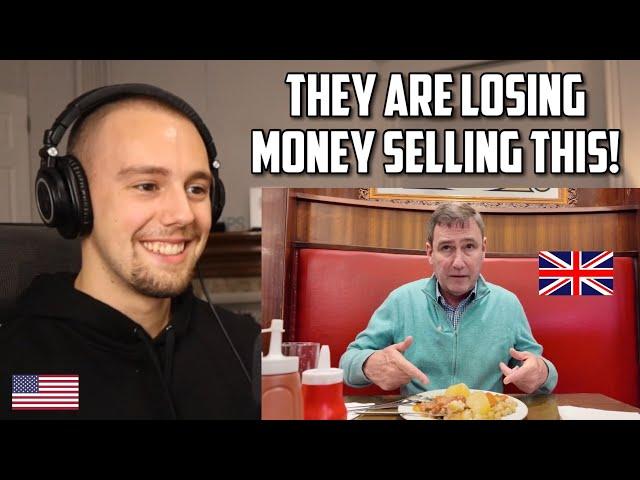 American Reacts to the UK'S Cheapest £4 Restaurant! 3 Courses for £4!