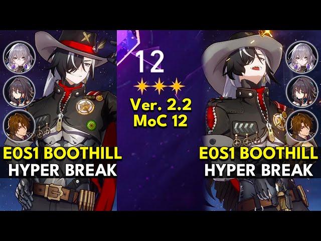 E0S1 Boothill Hyper Break | Memory of Chaos Floor 12 3 Stars | Honkai: Star Rail 2.2