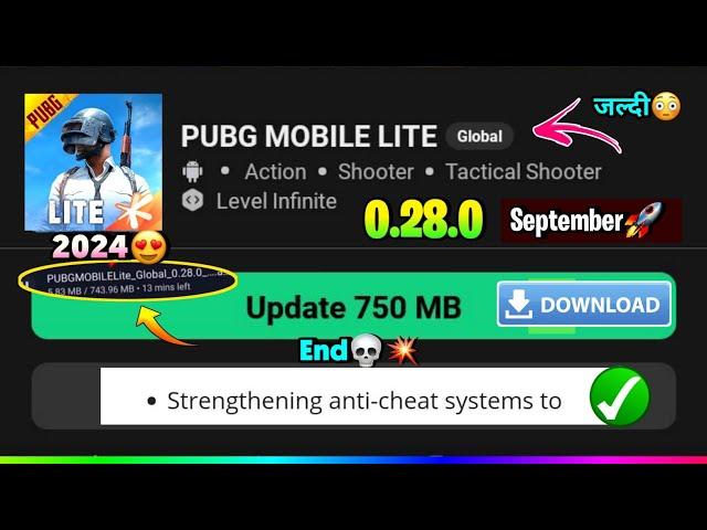 Pubg Lite 0.28.0 New System Update 2024 | Pubg Mobile Lite 0.28.0 Update Download 2024 