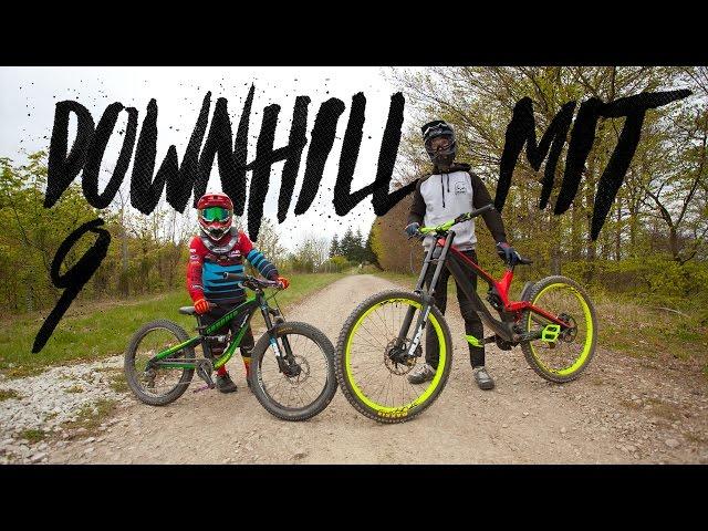 Downhill mit dem neunjährigen Johann Schumacher im Trailpark Mehring