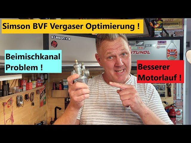 So läuft euer Simson BVF Vergaser besser ! Beimischkanal Optimierung !