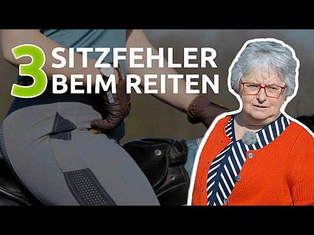 3 Sitzfehler beim Reiten | Verbessere deinen Reitersitz | wehorse