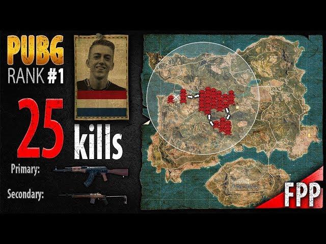 PUBG Rank 1 - ibiza 25 kills [EU] Solo FPP - PLAYERUNKNOWN'S BATTLEGROUNDS