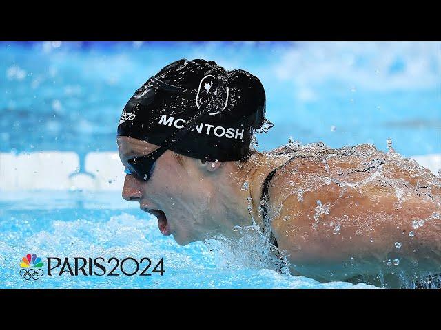 Summer McIntosh adds SECOND gold this Olympics with 200m butterfly | Paris Olympics | NBC Sports