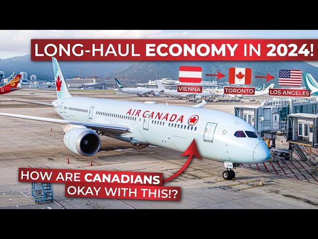 BRUTALLY HONEST | Air Canada Boeing 787 ECONOMY from Vienna via Toronto to Los Angeles in 2024!