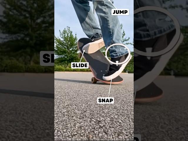 How to Ollie on a skateboard  Slow Motion #skateboard #howtoskateboard #ollie