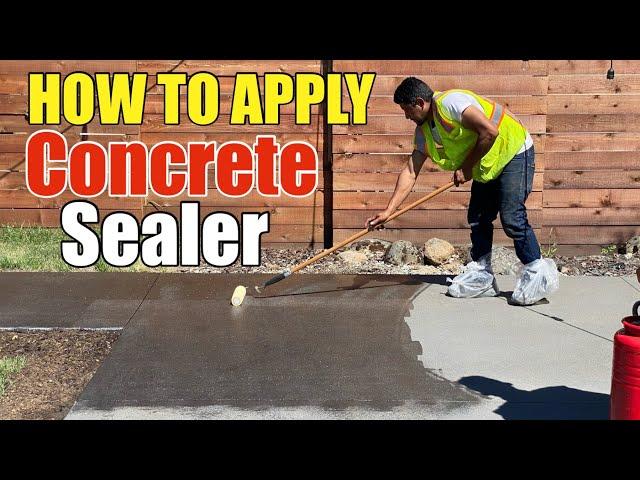 How To Apply Concrete Sealer Unitex Solvent Seal 1315 Step by Step On Old or New Concrete