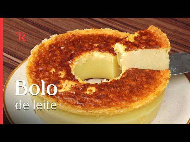 Como fazer o bolo de leite ou bolo mole de liquidificador, super fácil e rápido!