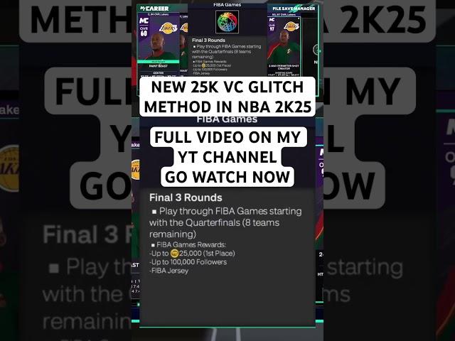 I Found a VC Glitch in NBA 2K25