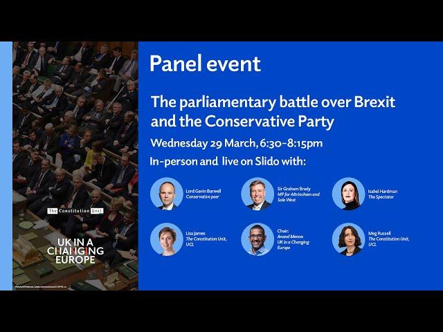 The parliamentary battle over Brexit and the Conservative Party