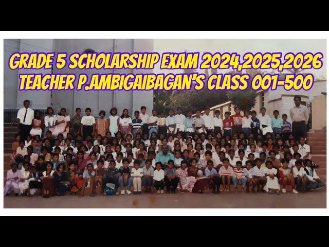 "Grade 5 Scholarship Exam 2023 Part 1 Answers for Parents By Teacher P.Ambigaibagan".