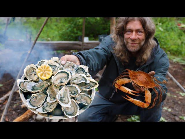 Feasting Like Seafood KINGS $600 Chowder | Cooking Bushcraft Gourmet with @happynewsnetwork