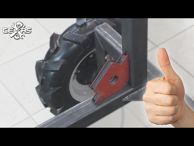Prepare a sled in summer and a cart in winter! A DIY adapter is CHEAP!