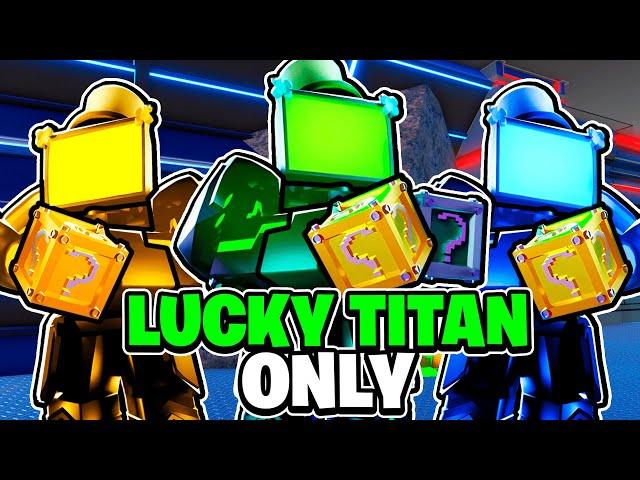 Using ONLY Titan CLOVER MAN In Toilet Tower Defense