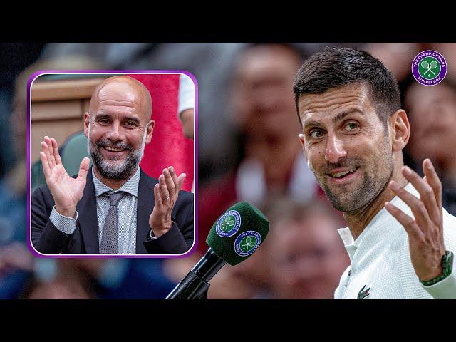 "I tried to take a penalty" | Novak Djokovic | Third round On-court Interview | Wimbledon 2024