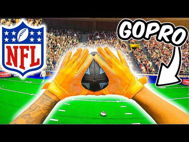 I WORE A GOPRO IN PROFESSIONAL FOOTBALL PRACTICE!!!