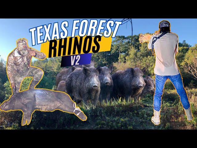 Retired Army Vet Goes Hog Hunting | Texas Forest Rhinos V2