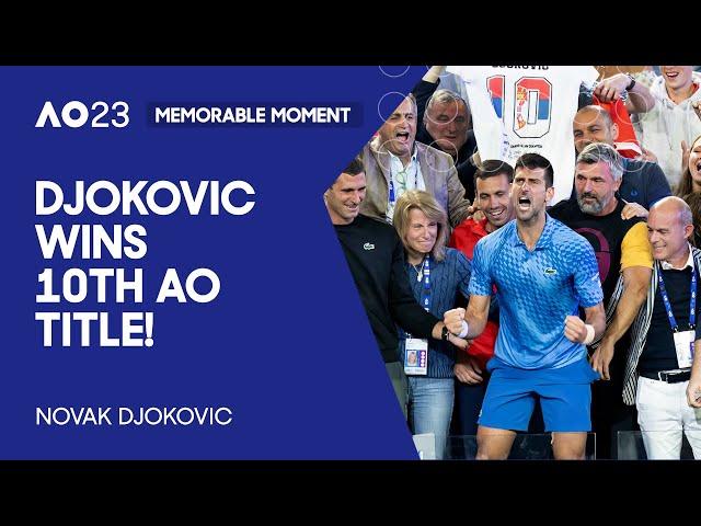 Championship Point | Emotional Djokovic Wins Historic Title | Australian Open 2023