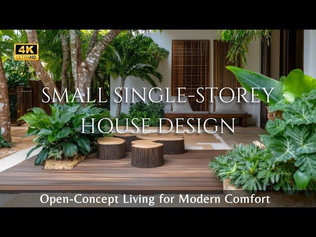 Small Single-Storey House Design: The Beauty of Open-Concept Living for Modern Comfort