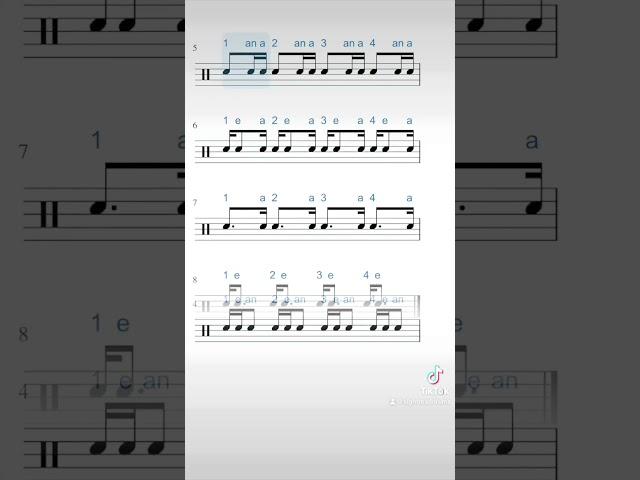 Basic rhythms with counting 