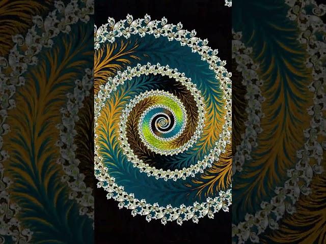 #visualart #shorts #mesmerizing Techno Spiral Fractals: Hypnotic Animation Experience