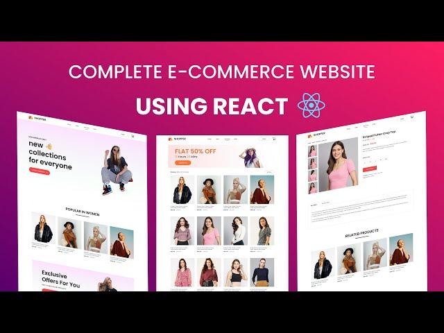How To Create Complete Ecommerce Website Using React JS Step by Step Tutorial 2023