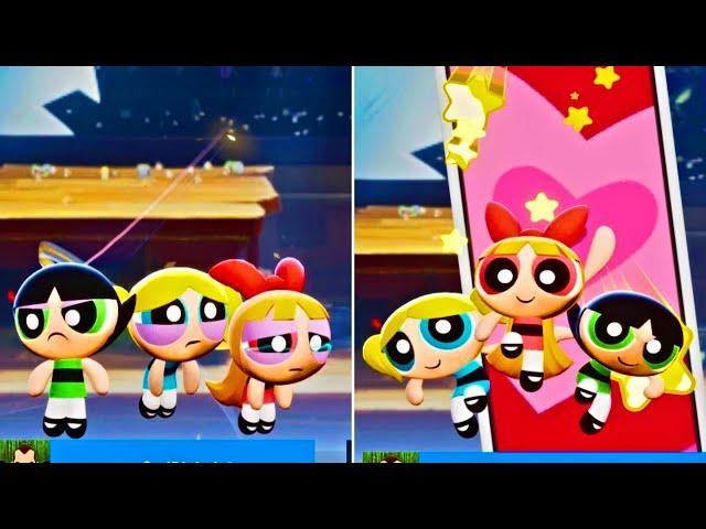 MultiVersus - All Powerpuff Girls Win/Lose Outro Animations (HD) Season 3