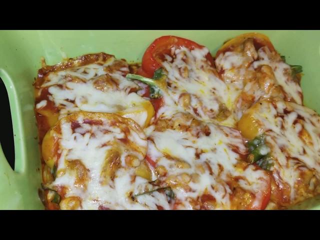 How to make STUFFED PEPPERS ( Enchilada Style )