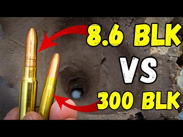 8.6 BLK vs 300 BLK on Clay Blocks - Not What I Expected