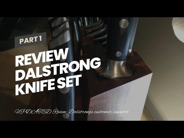 Review DALSTRONG Knife Set Block - 18-Pc Colossal Knife Set - Gladiator Series -German HC Steel...