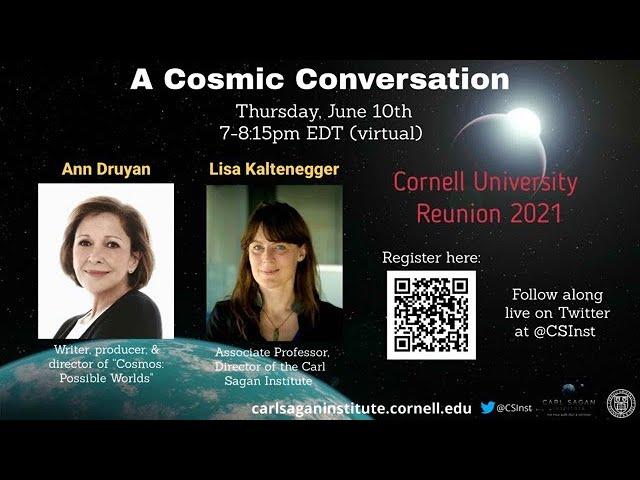 Cosmic Conversation: The 2021 Distinguished Carl Sagan Lecture by Ann Druyan