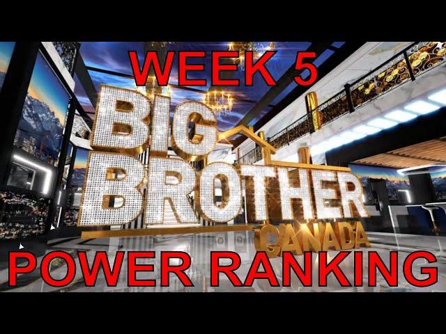 Big Brother Canada 12 Power Ranking (Week 5)