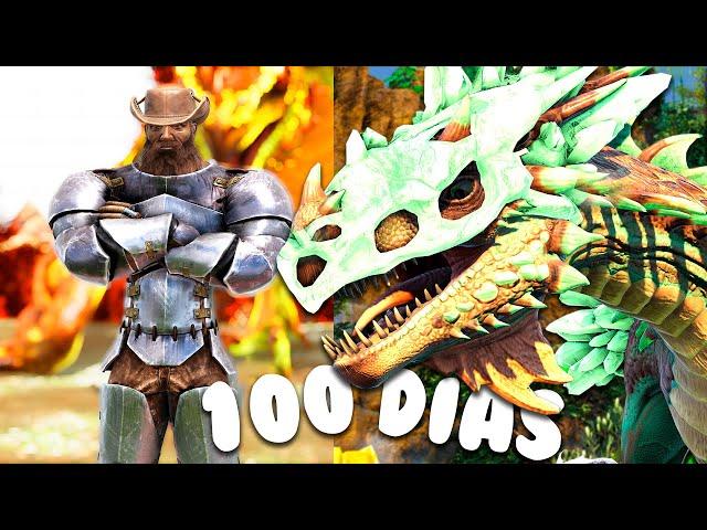 SOBREVIVÍ 100 DÍAS en ARK: CRYSTAL ISLES (HARDCORE)