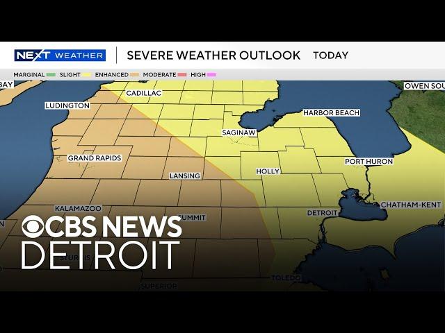 Tracking severe storms Thursday night in Southeast Michigan
